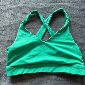 Lululemon Athletica Green Sports Bra with Strappy Back